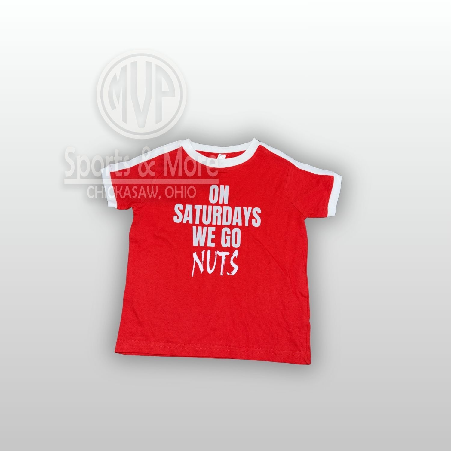 C/O Rabbit Skins Toddler Retro Ringer Fine Jersey Tee- 3032 - On Saturdays, Size: 2T