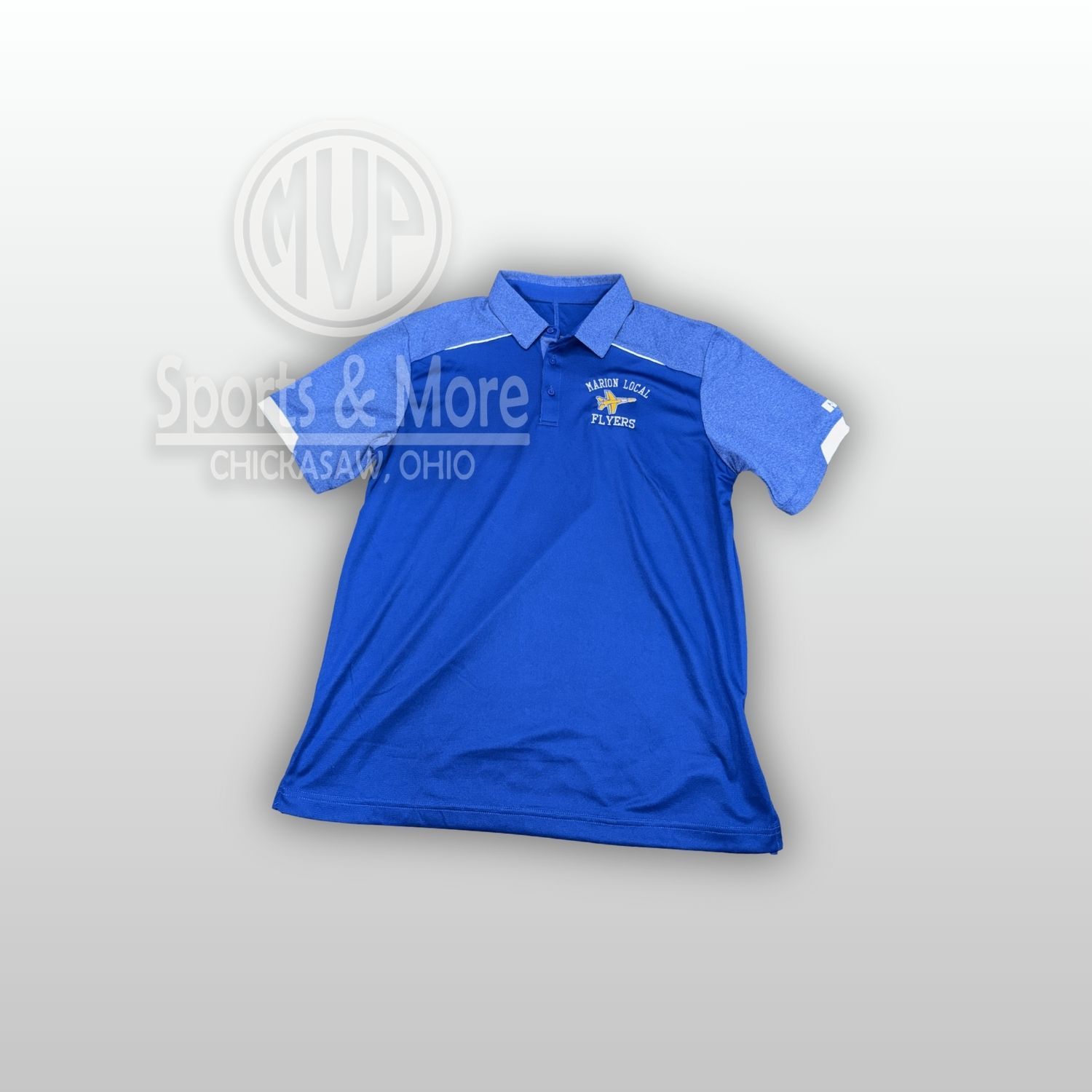 Russell Legend Polo #R20DKM- PLANE EMBROIDER, Size: SMALL