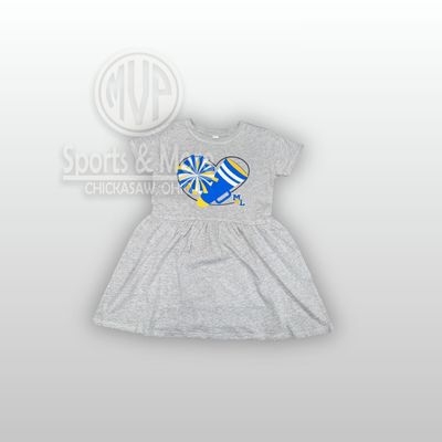 Toddler Fine Jersey Dress - 5333- ML Heart Cheer