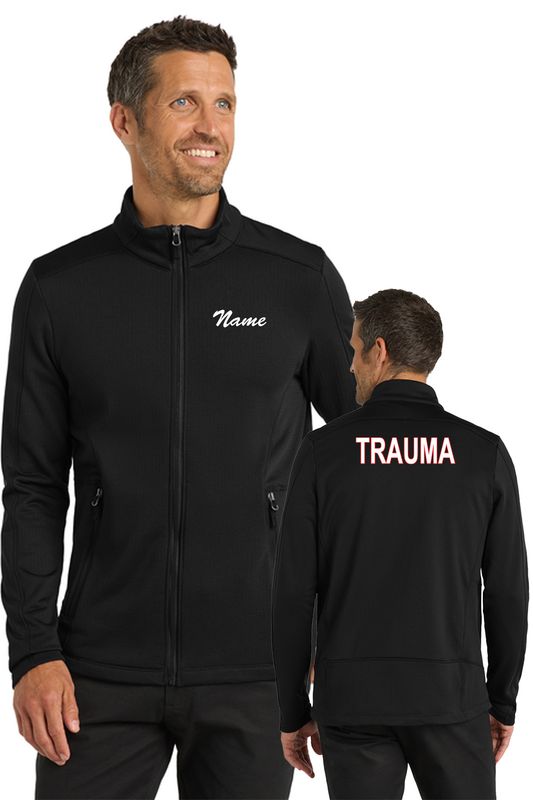 Port Authority Grid Fleece Jacket. F239 - BLK _ Kettering Trauma
