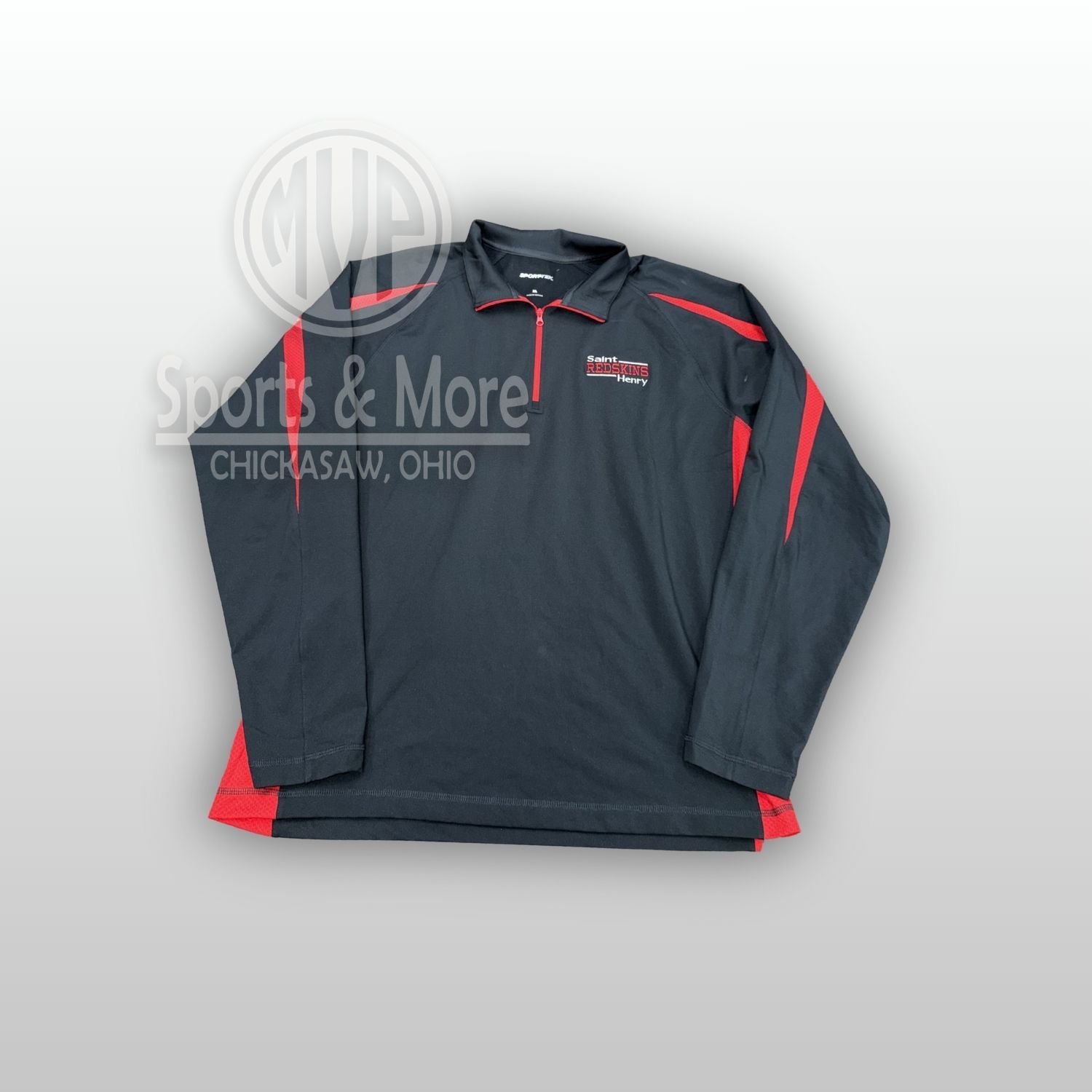 Sport-Tek Sport-Wick Stretch 1/2-Zip Colorblock Pullover ST851-SH embroidery, Size: XL