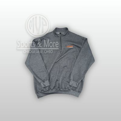 Port &amp; Co Core Fleece 1/4-Zip Pullover Sweatshirt - PC78Q- CW embroidery