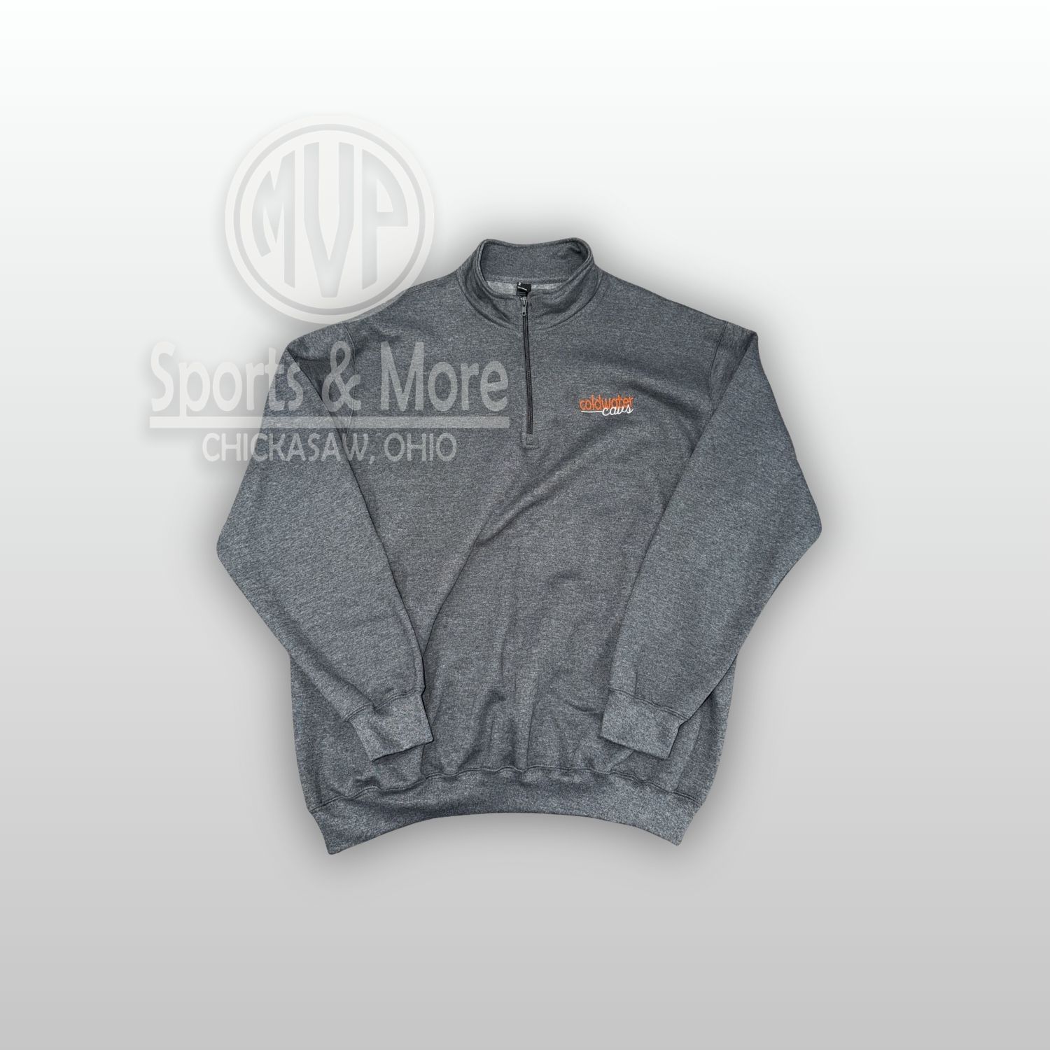 Port &amp; Co Core Fleece 1/4-Zip Pullover Sweatshirt - PC78Q- CW embroidery, Size: 2XL