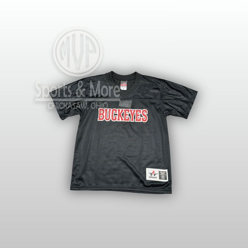 Alleson Youth Fanwear Football Jersey A00283 BLACK - Buckeyes
