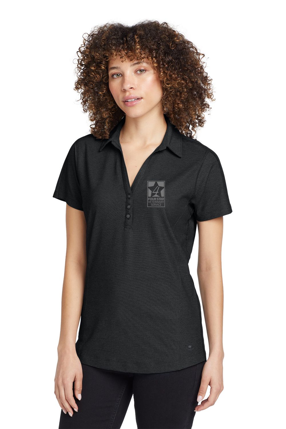 4 Star Vet _ OGIO Women's Onyx Polo _ LOG126