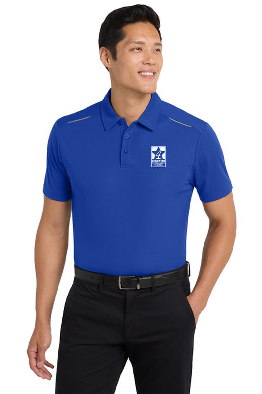 4 Star Vet _ Port Authority Pinpoint Mesh Polo _ K580