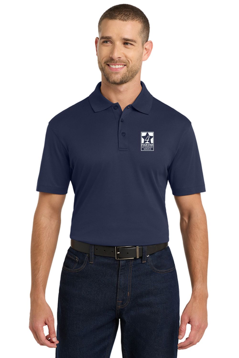 4 Star Vet _ Port Authority Rapid Dry Mesh Polo _ K573