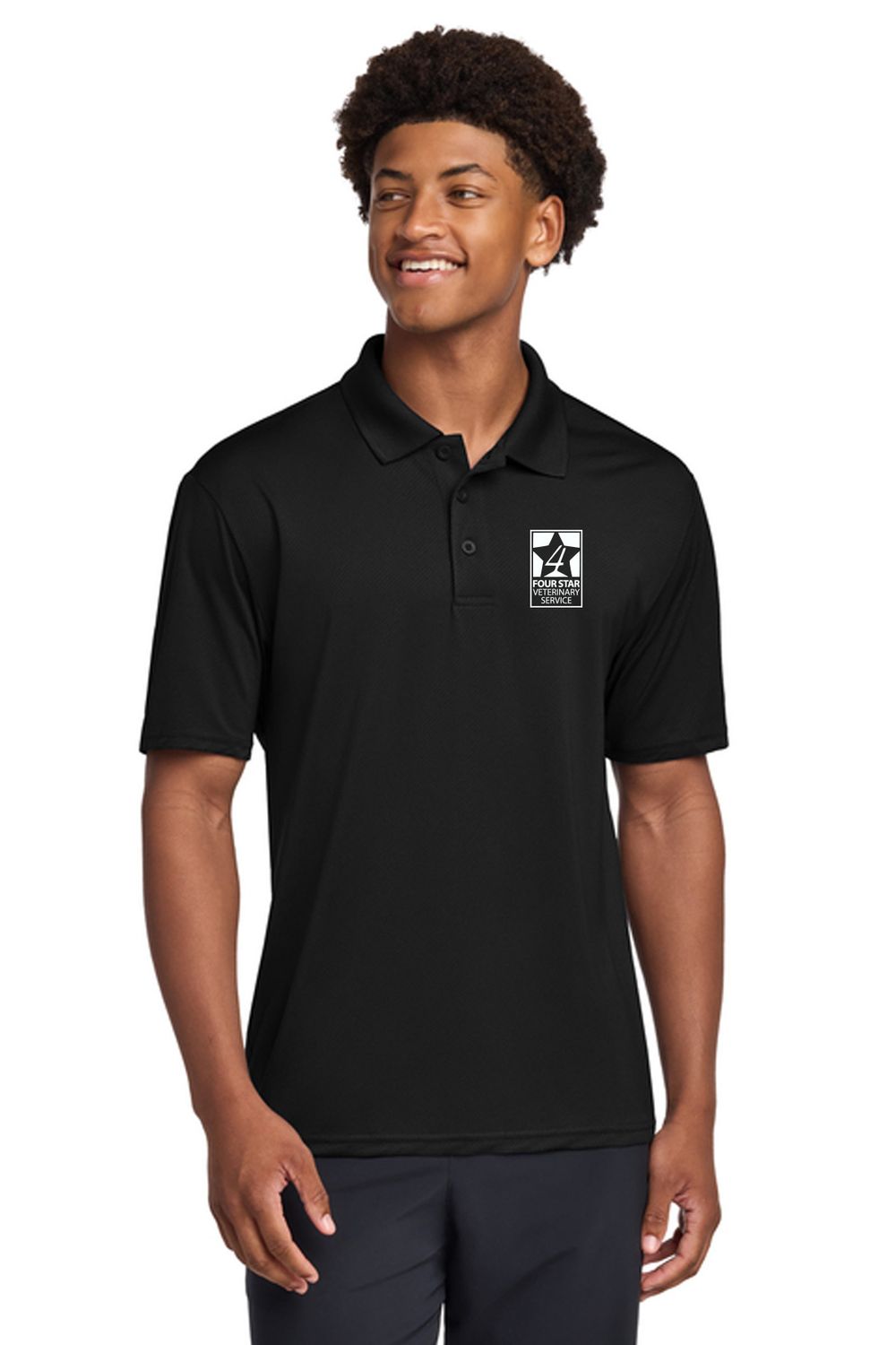 4 Star Vet _ Sport-Tek Sideline Polo _ ST535