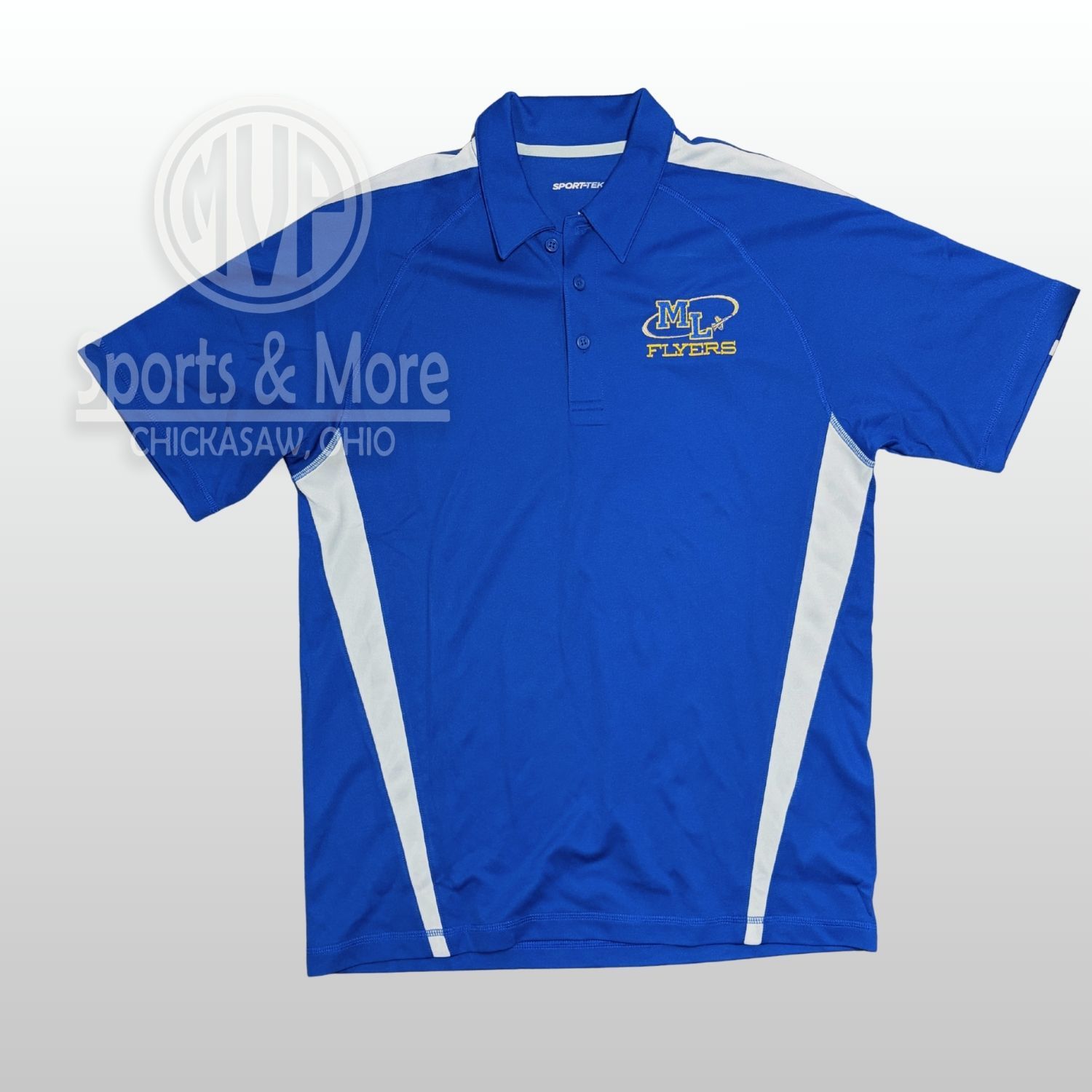 Sport-Tek PosiCharge Micro-Mesh Colorblock Polo _ ST685 _ Flyer Ring emb., Size: LARGE