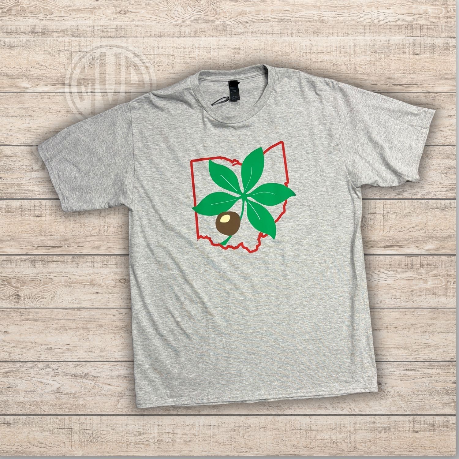 Port &amp; Co Core Blend Tee - ATHLETIC GREY - LEAF STATE - PC55