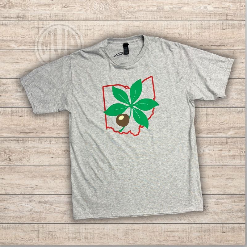 Port &amp; Co Core Blend Tee - ATHLETIC GREY - LEAF STATE - PC55