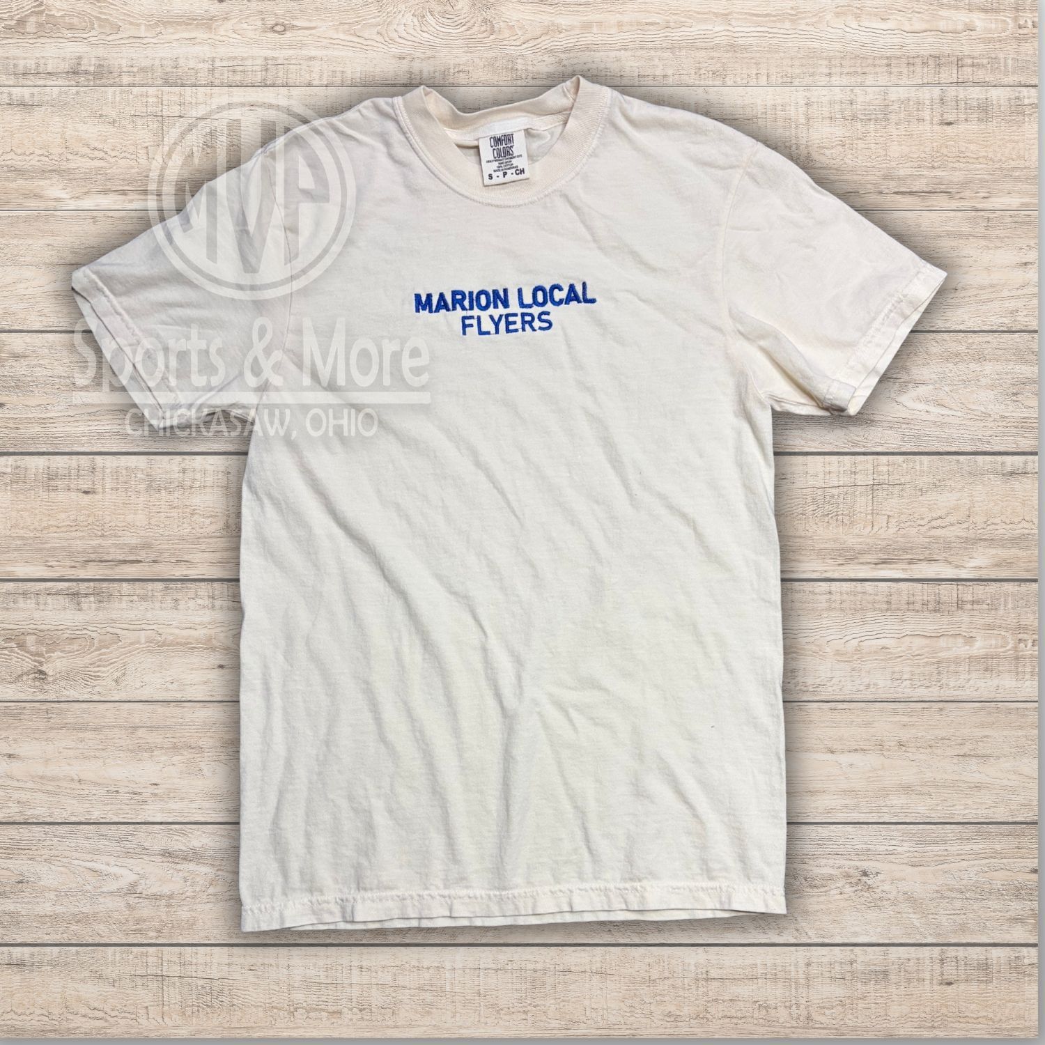 Unisex Garment-Dyed Heavyweight T-Shirt - 1717 - IVORY - EMB ML 