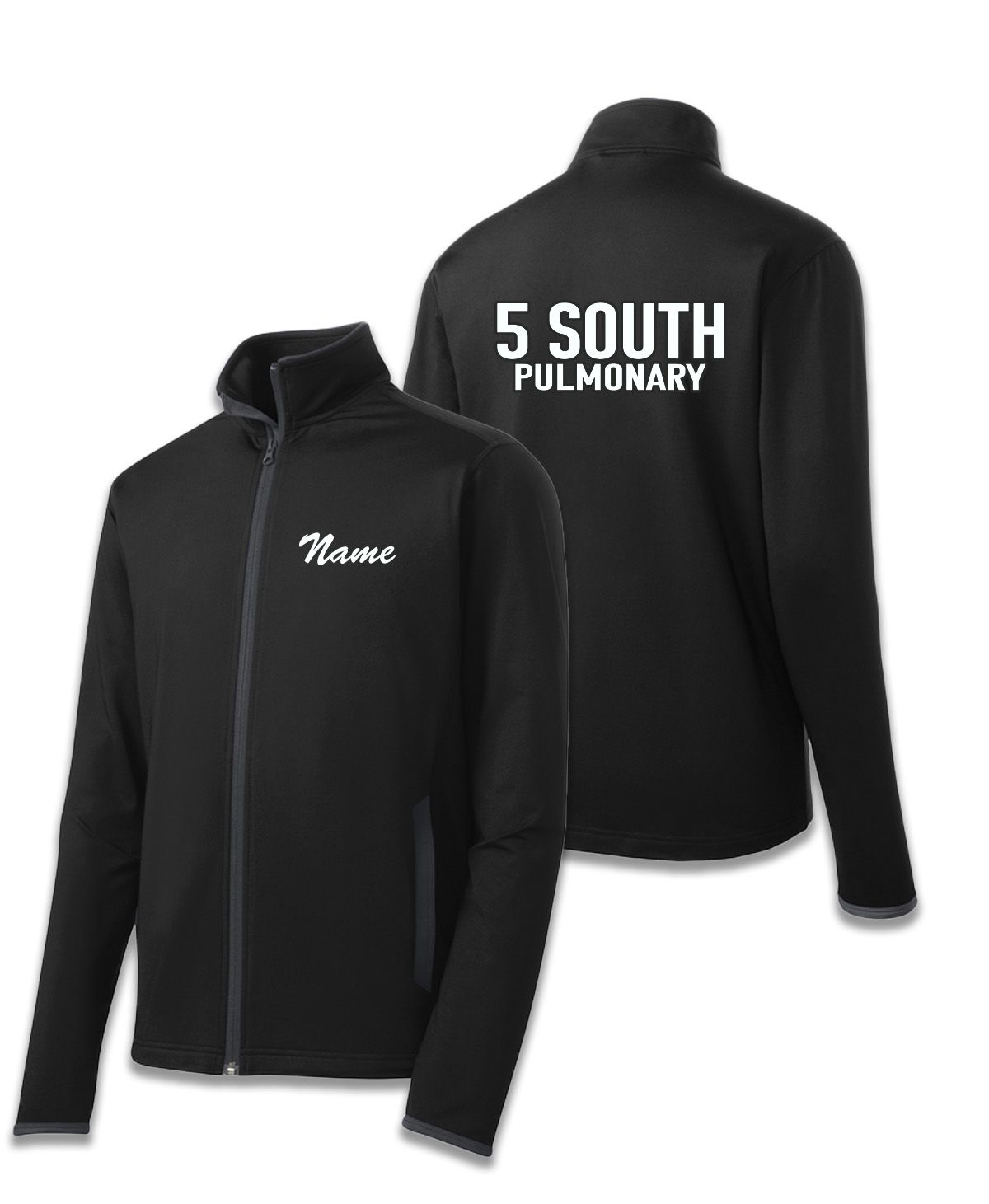 Kettering Pulmonary - Sport-Tek® Sport-Wick Stretch Contrast Full-Zip Jacket _ ST853