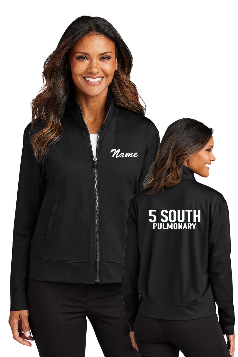Kettering Pulmonary -LADIES Port Authority C-FREE Double Knit Full-Zip _ LK881