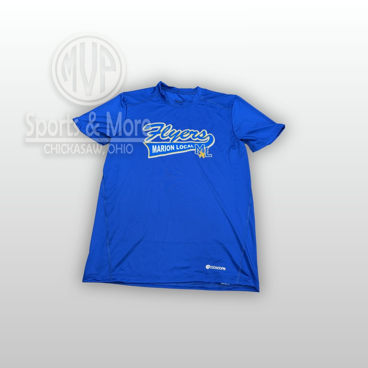 ESSENTIAL TEE POWERED BY COOLCORE - ROYAL -222136-FLYER TAIL, Size: SMALL