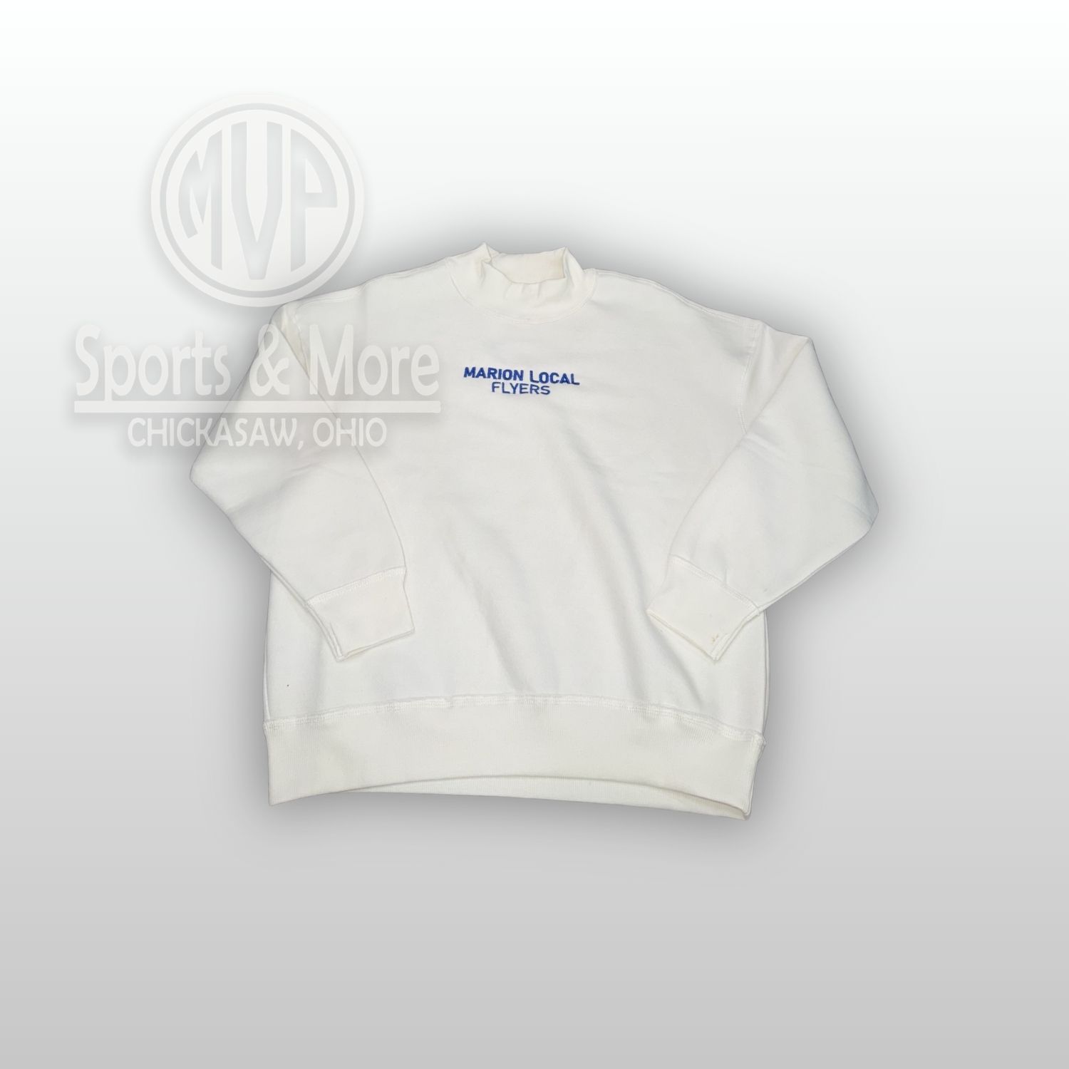 juliet mockneck-CREAM -7187-Marion Local Flyers emb., Size: XS