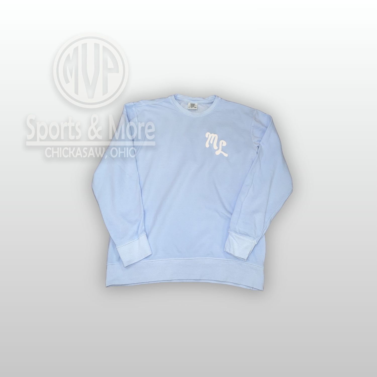 Comfort Colors Lightweight Crewneck Sweatshirt-1466-Autolova Puff, Size: SMALL