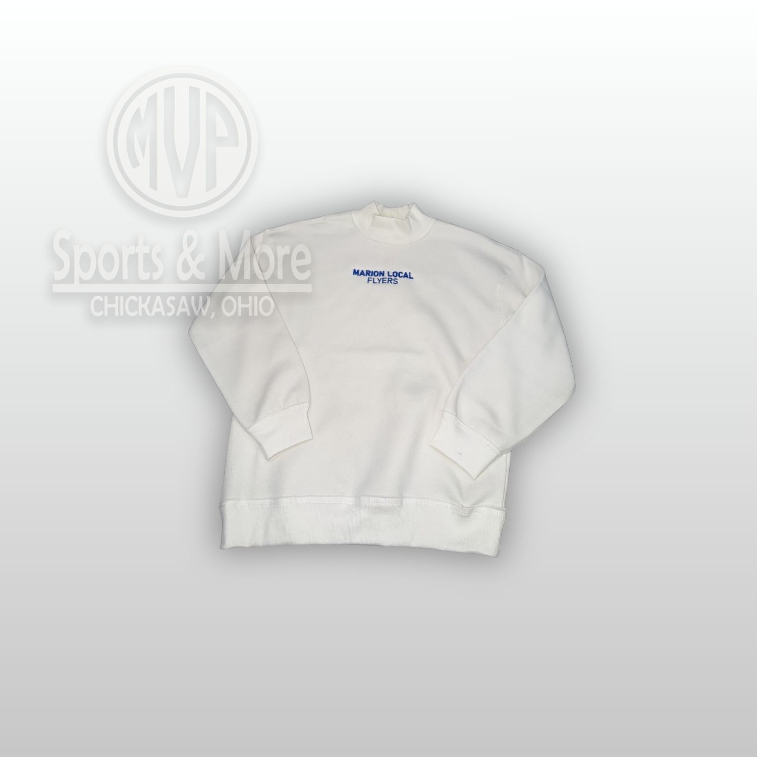 Youth Juliet Mockneck-CREAM -Y7187-Marion Local Flyers emb., Size: YOUTH MEDIUM