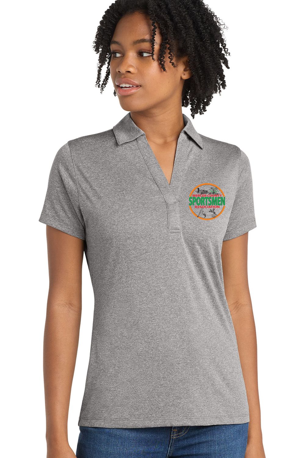 MCSA - Ladies Sport-Tek Heather Contender Polo - LST660
