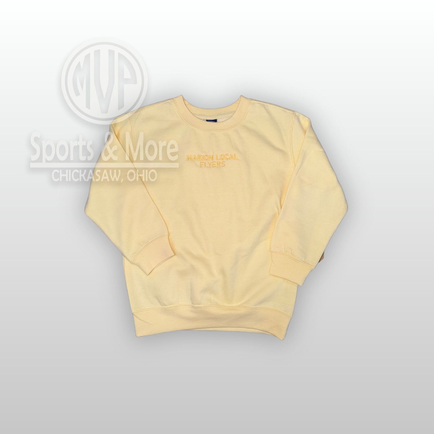 MV Sport Youth Buddy Crewneck Sweatshirt - 23154Y - SUNRAY - EMB ML, Size: YOUTH XS