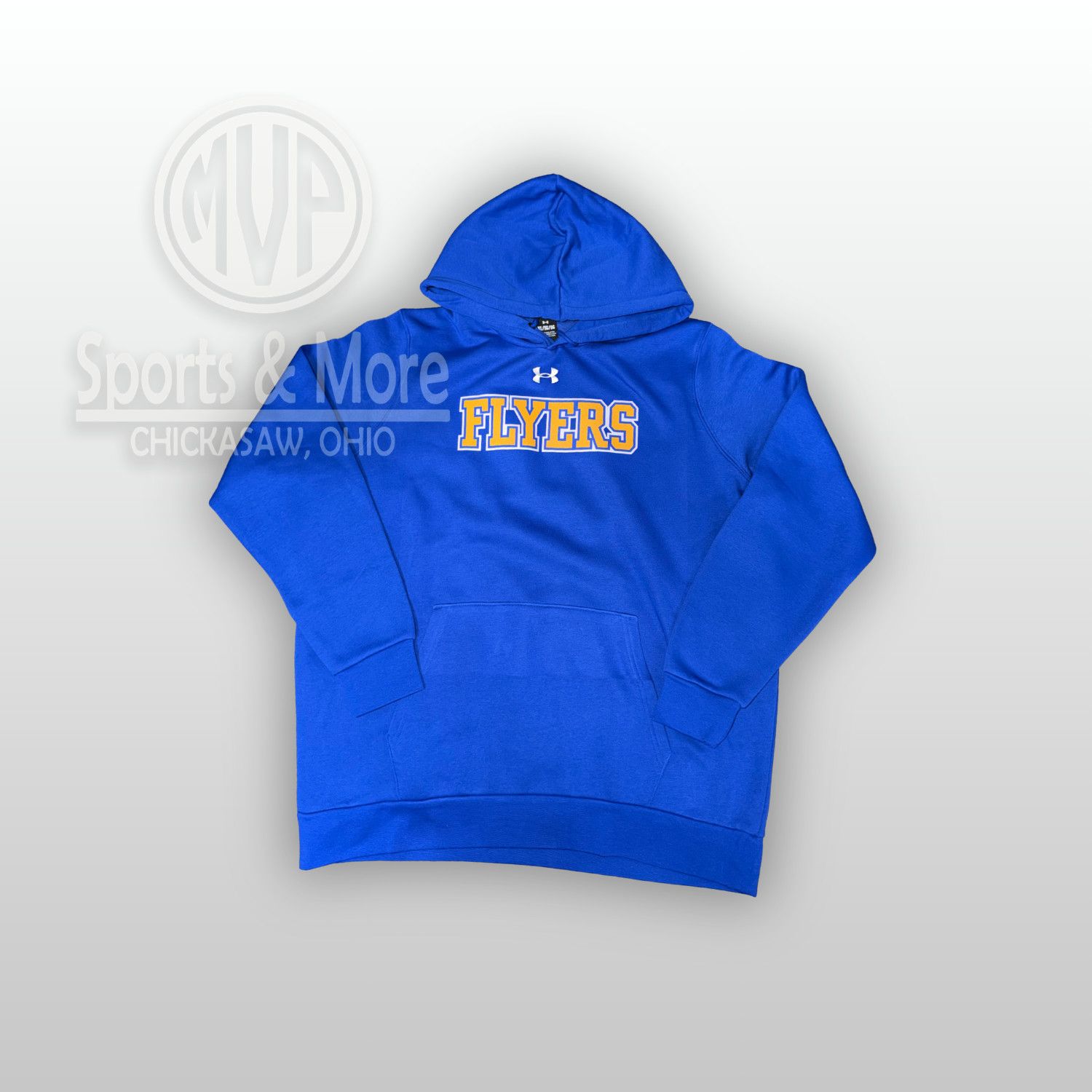 Under Armour- 6014161- Men's Team Icon Fleece Hooded Sweatshirt- FLYERS TWILL, Size: SMALL