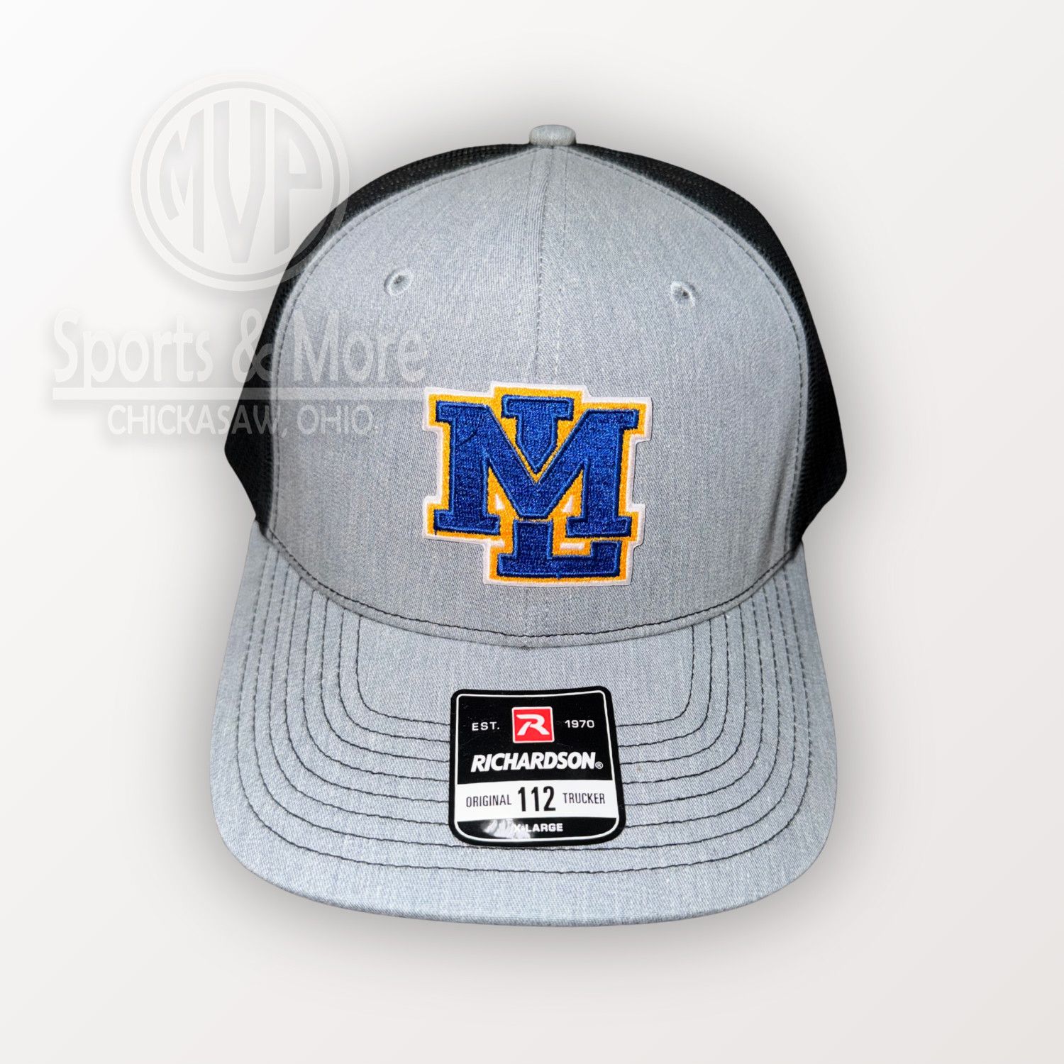 Snapback Trucker Cap-112/ HEATHER GREY/BLACK, Size: M/L