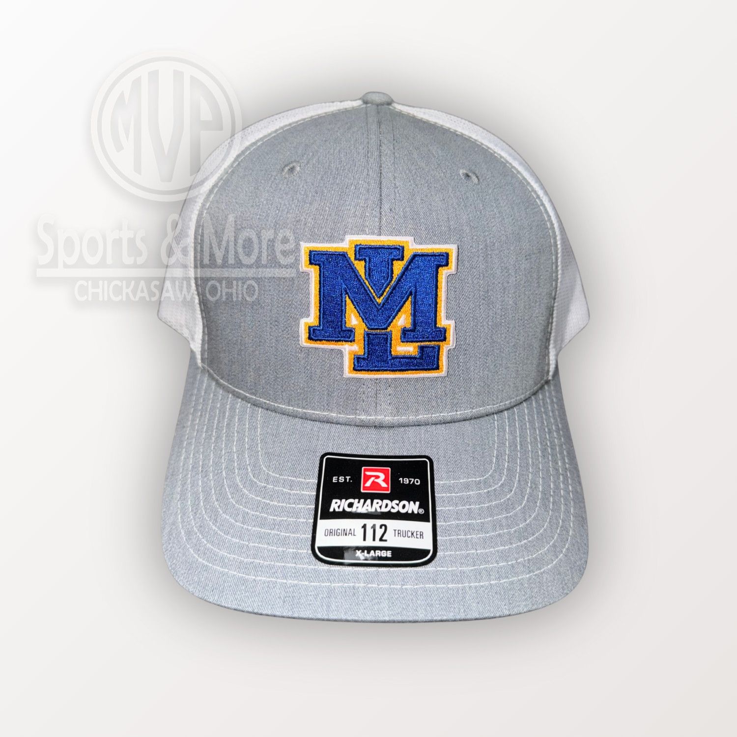 Snapback Trucker Cap-112/ HEATHER GREY/WHITE, Size: M/L