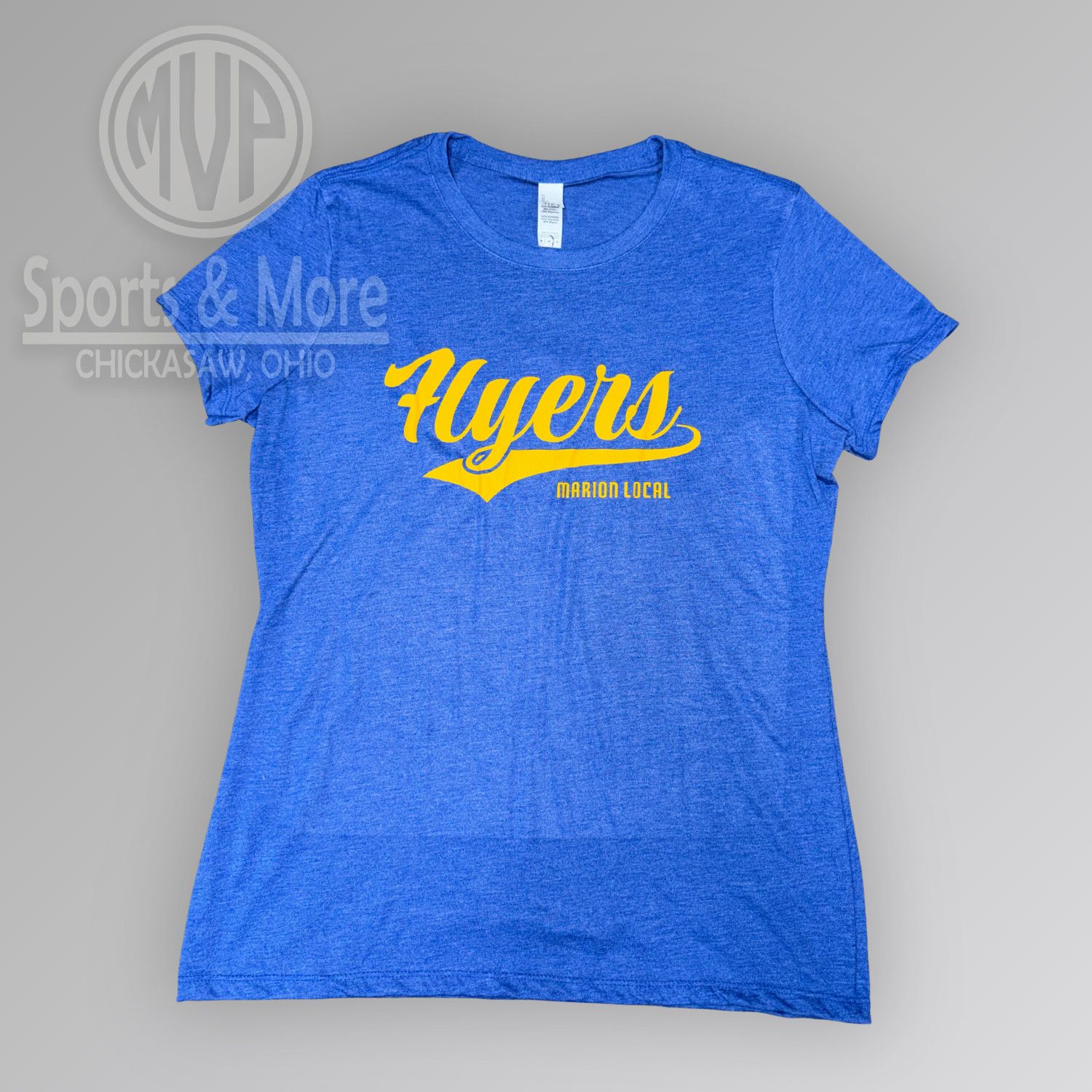 District Women’s Perfect Tri Tee-DM130L- RETRO SCRIPT, Size: XS