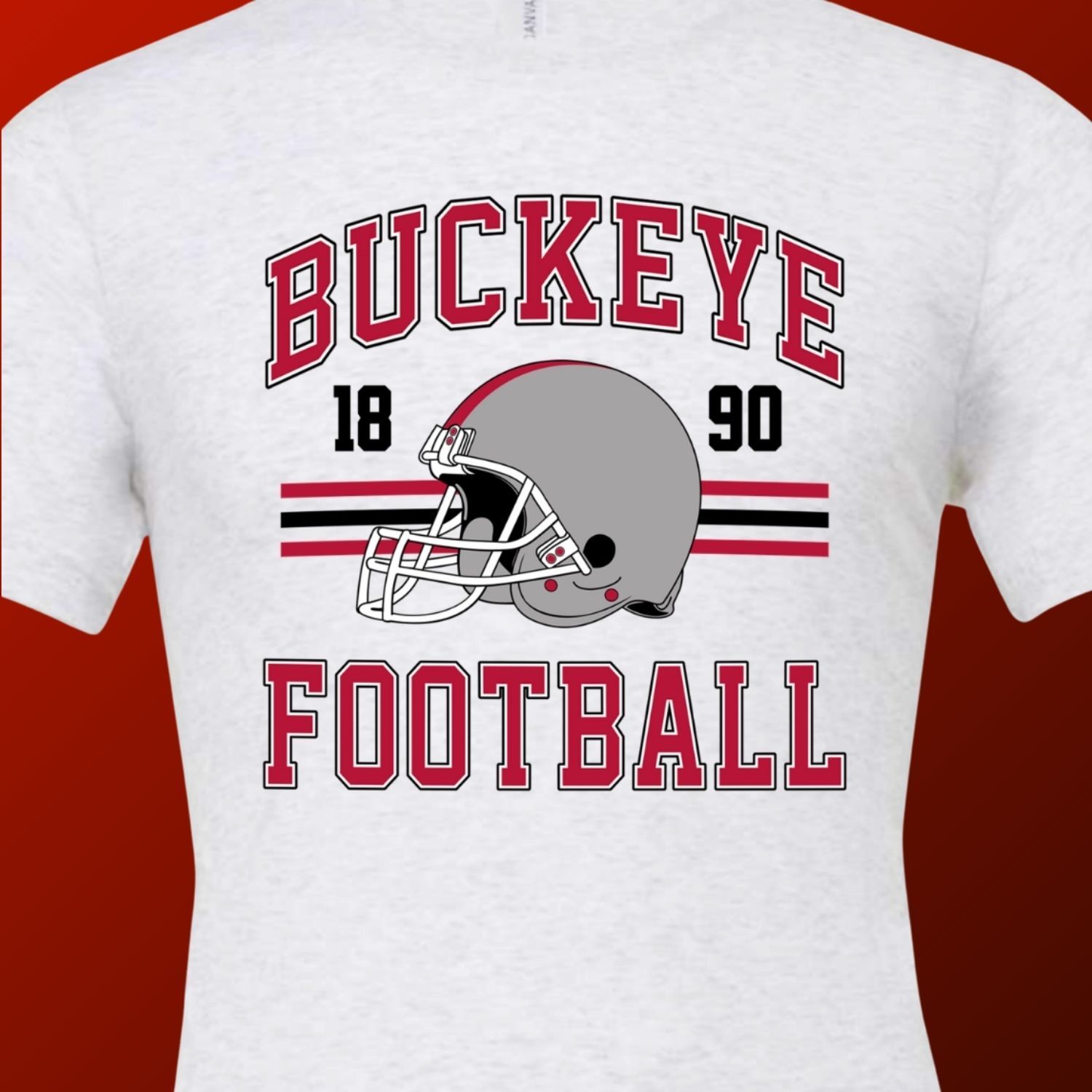 Buckeye Football Tee _ Ash _ OH
