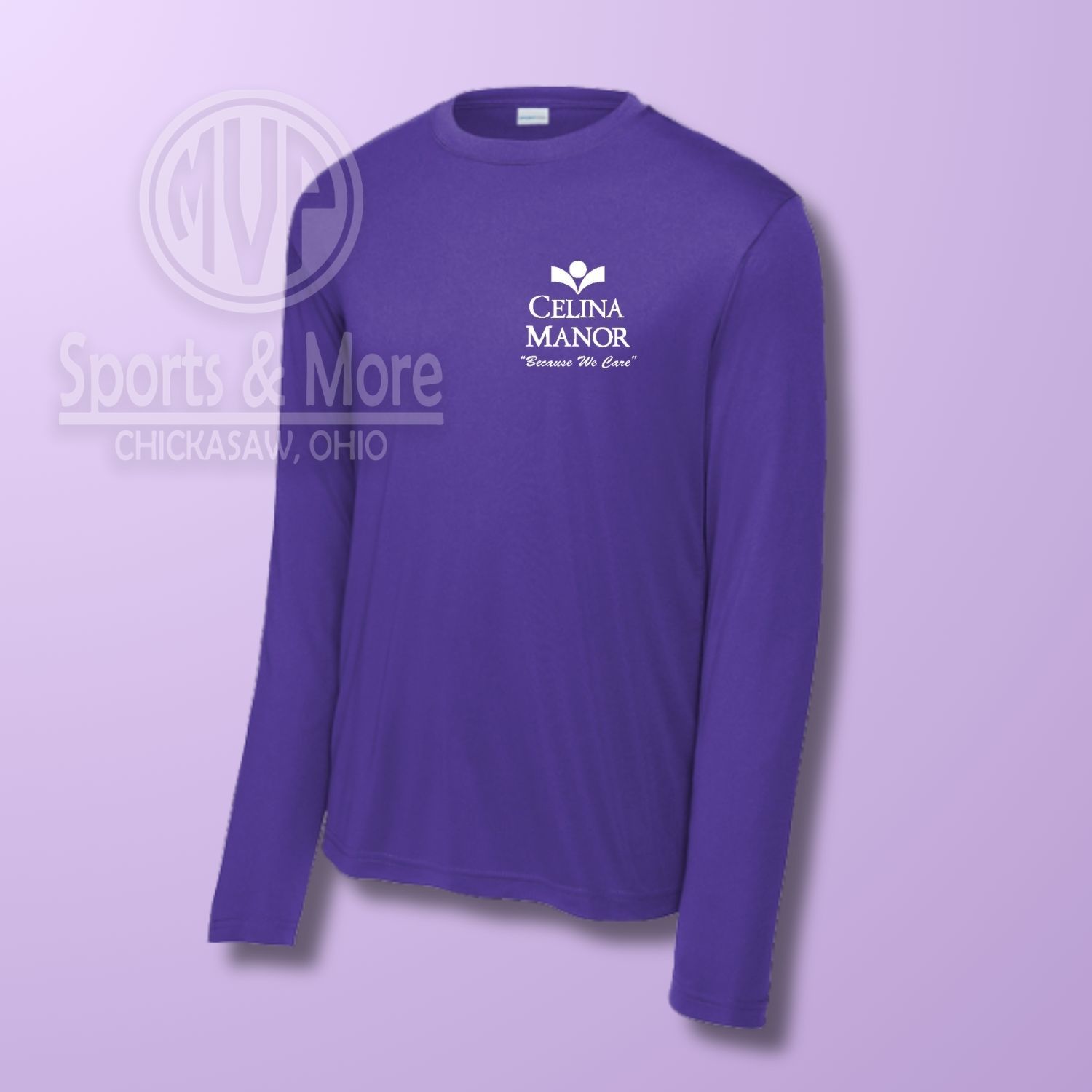 Dri-Fit Long Sleeve_ Celina Manor, Color: Purple, Size: SMALL