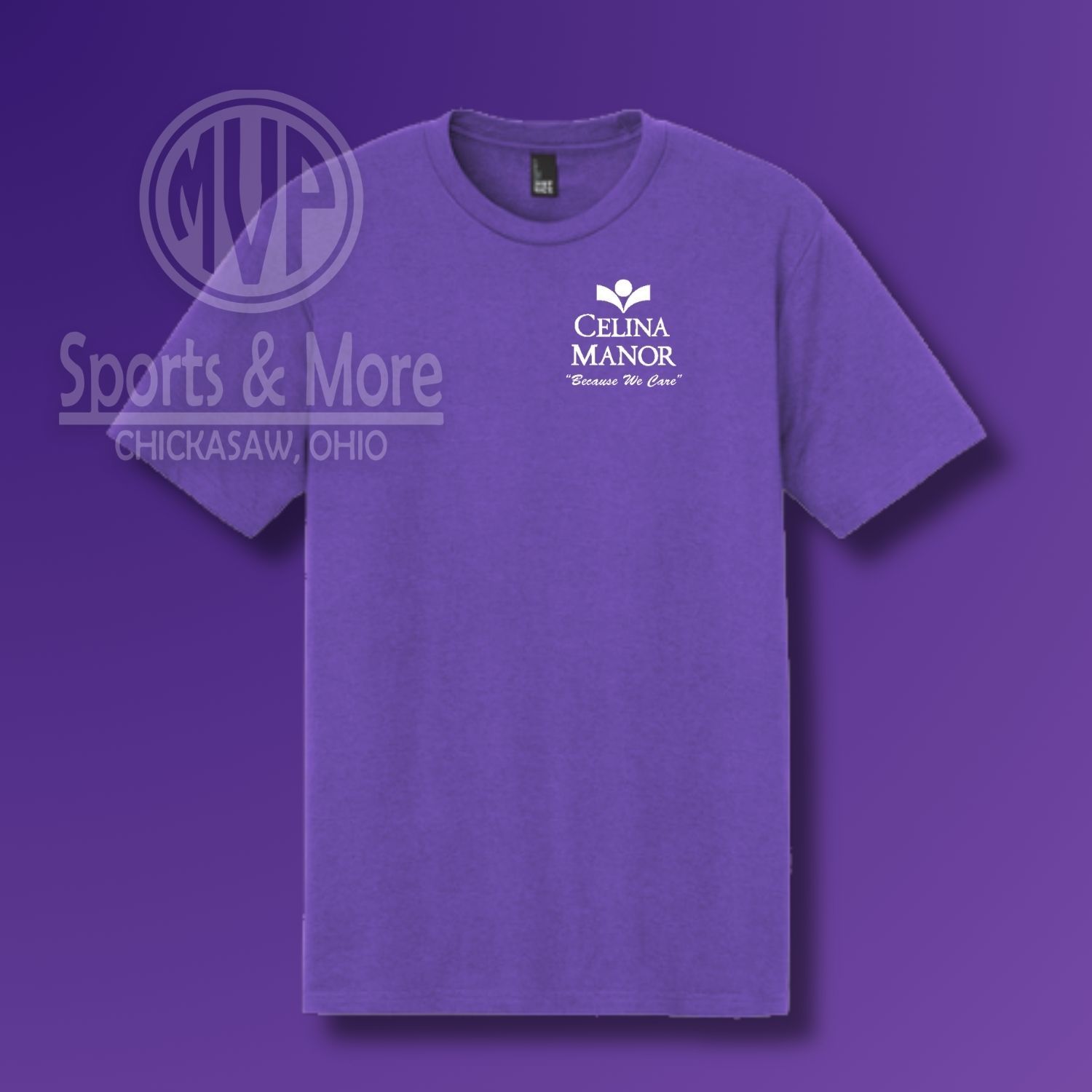 Tri-Blend T-Shirt _ Celina Manor, Color: Purple Frost, Size: SMALL