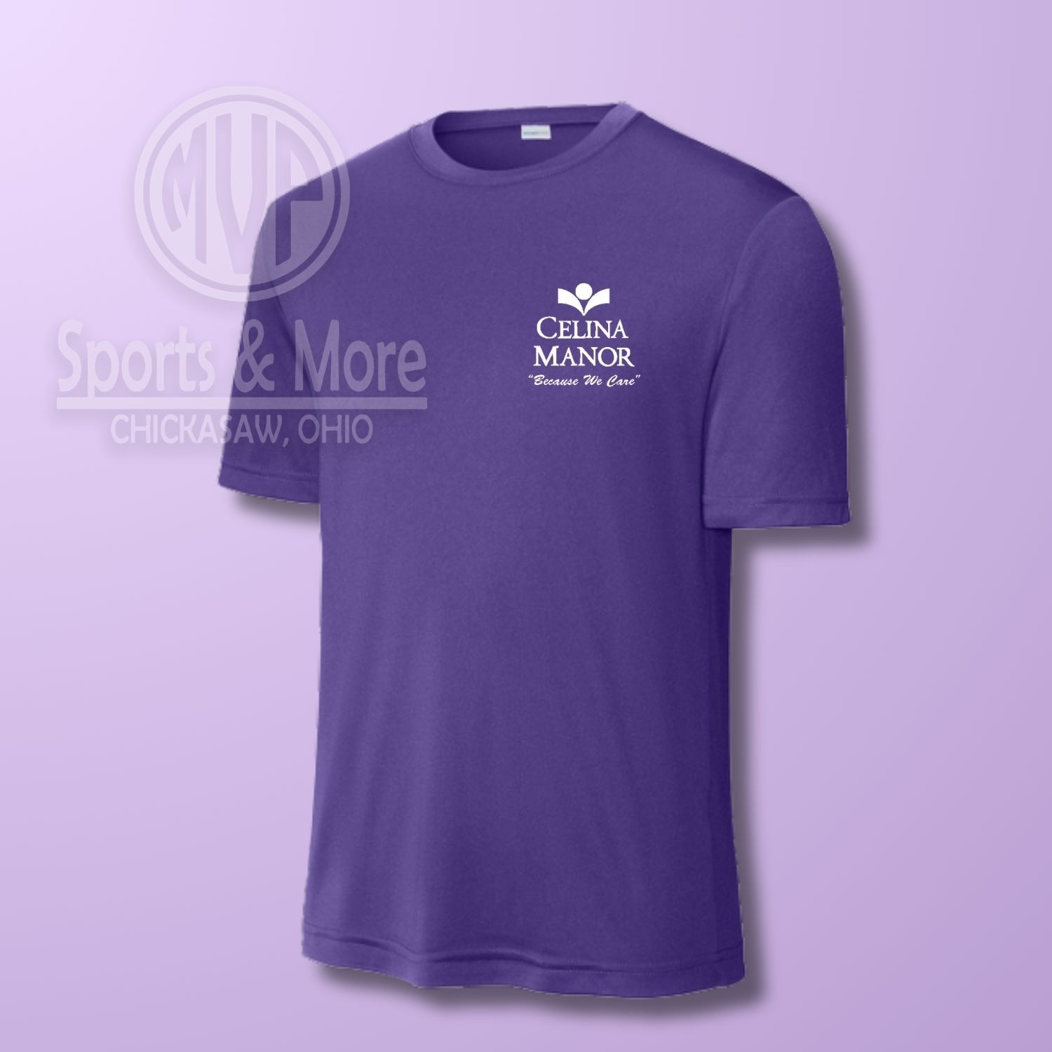 Dri-Fit T-Shirt _ Celina Manor, Color: Purple, Size: SMALL
