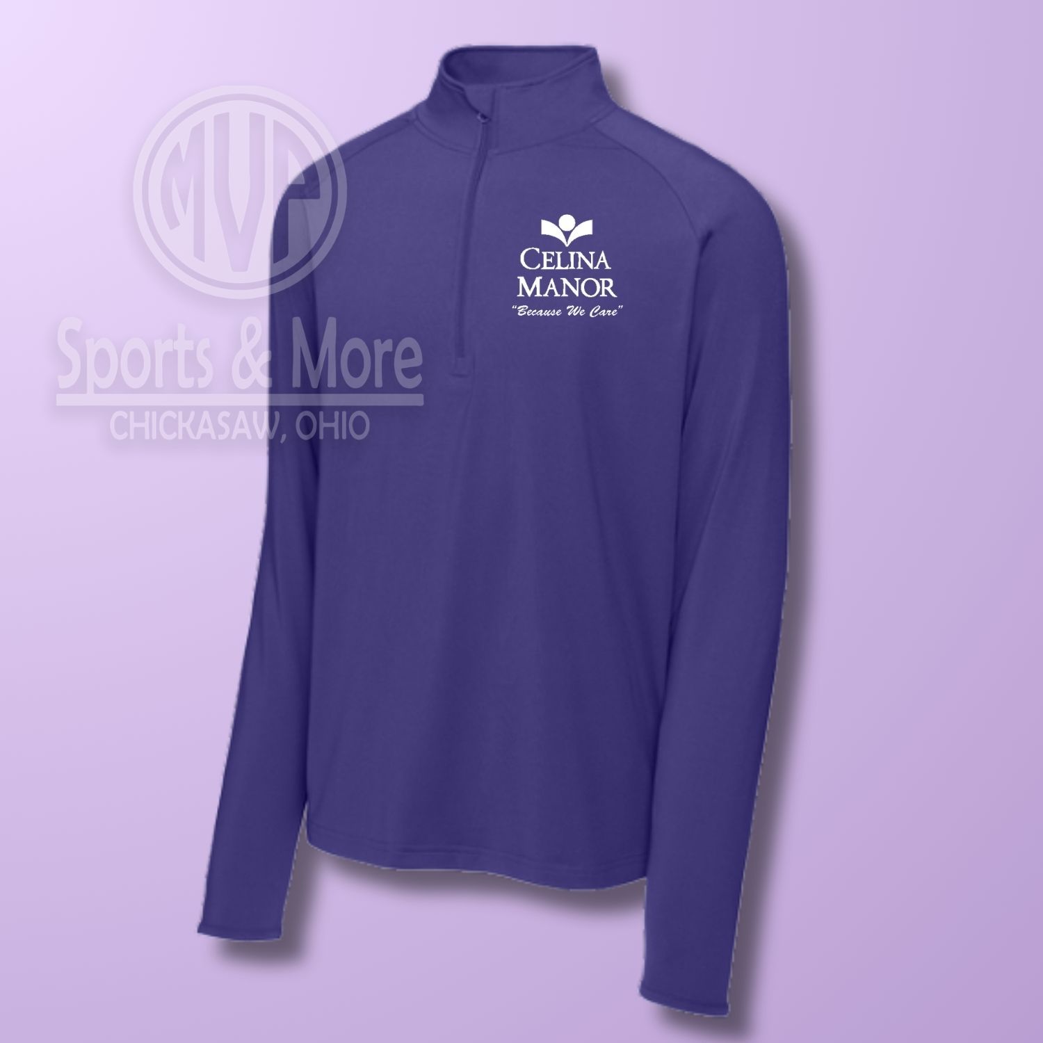 Three Season 1/4 Zip _ Celina Manor, Color: Purple, Size: SMALL
