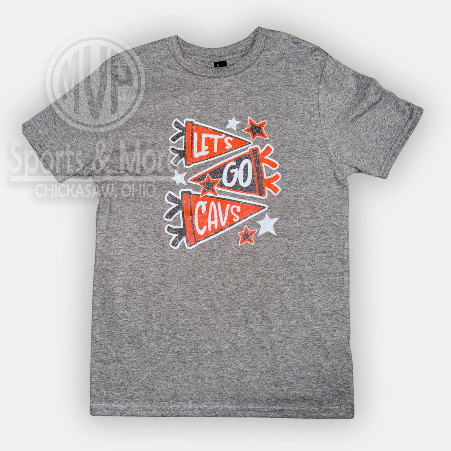 District Youth Very Important Tee- DT6000Y- GLITTER PENNANT-CW, Size: XS
