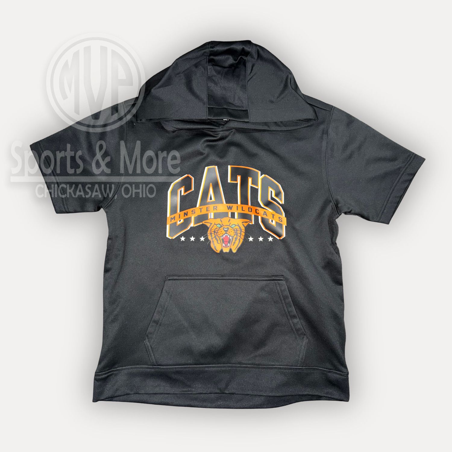YOUTH SPORT-WICK FLEECE SHORT SLEEVE HOODIE _ YST251- EAGLE- MIN, Size: YOUTH XS