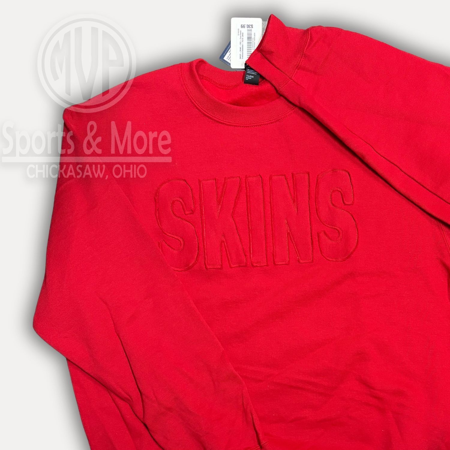 RAGGY - SKINS - RED - Core Fleece Crewneck Sweatshirt - PC78