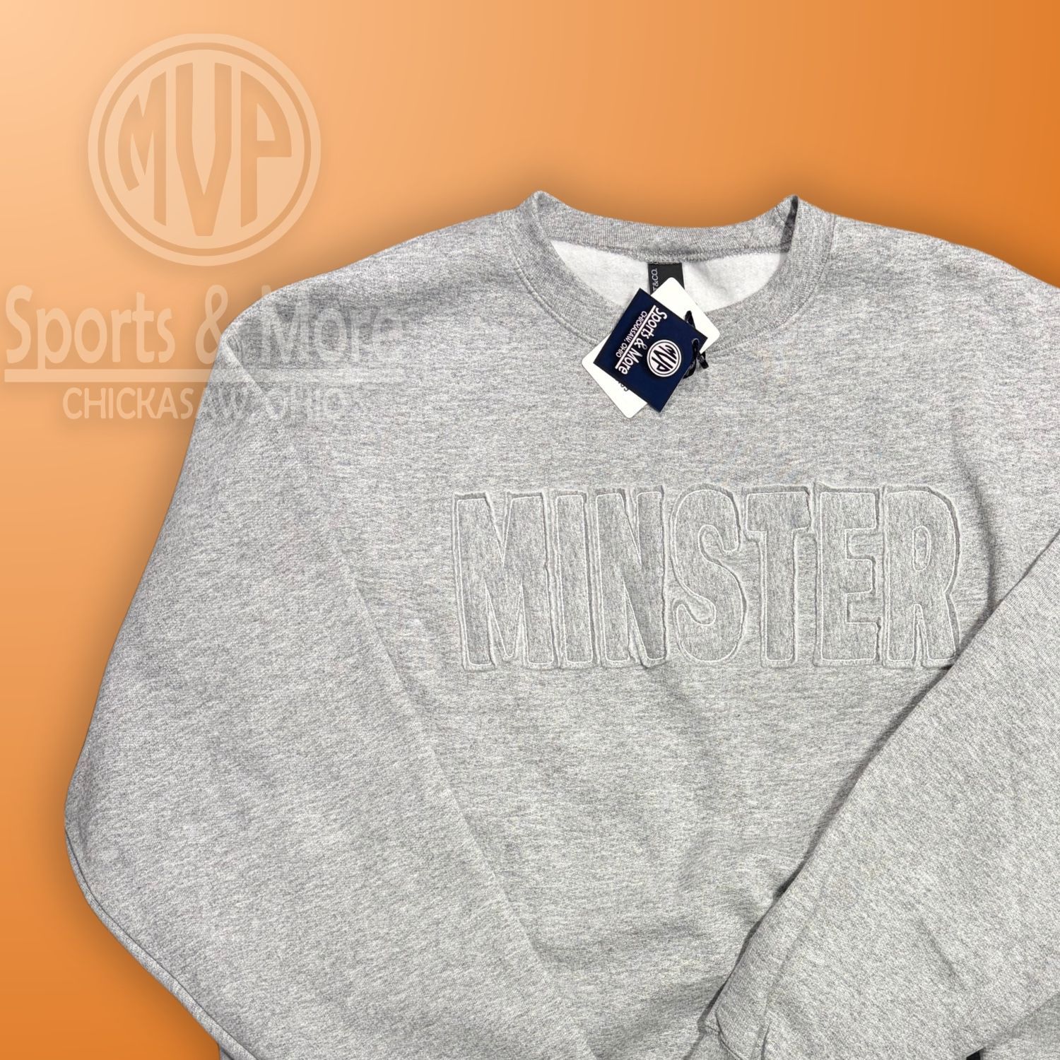 RAGGY - MINSTER - ATHLETIC GREY- Core Fleece Crewneck Sweatshirt - PC78