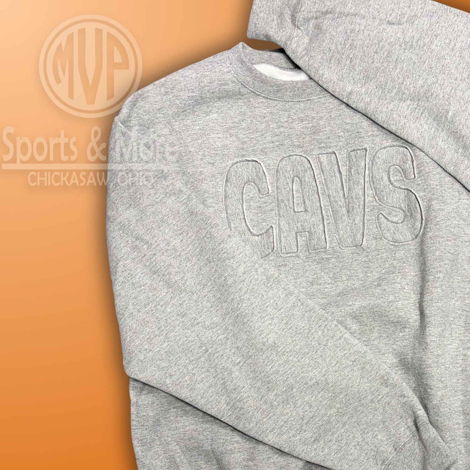 RAGGY - CAVS - ATHLETIC GREY- Core Fleece Crewneck Sweatshirt - PC78