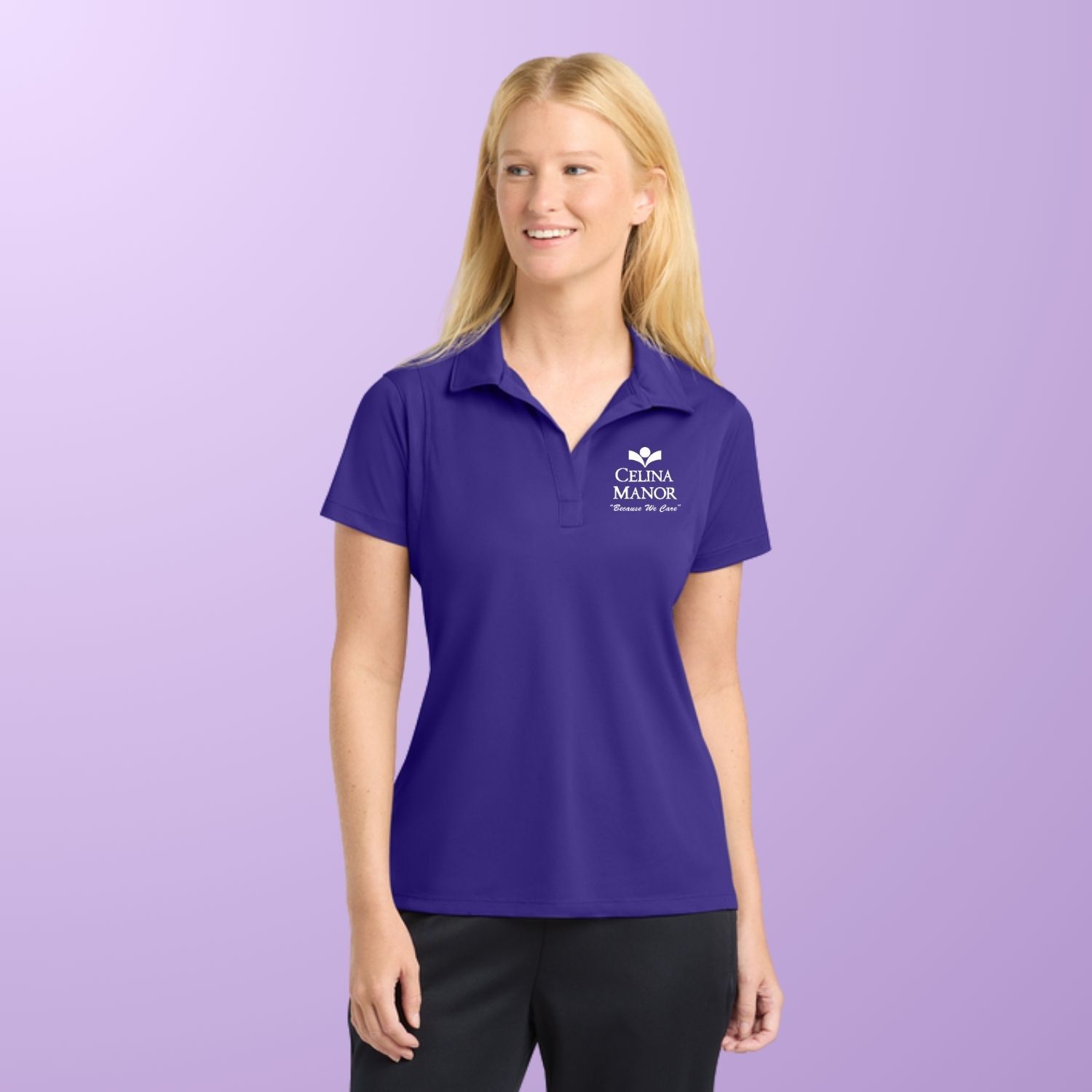 Ladies Dri-Fit  Polo _  Celina Manor, Color: Purple, Size: XS