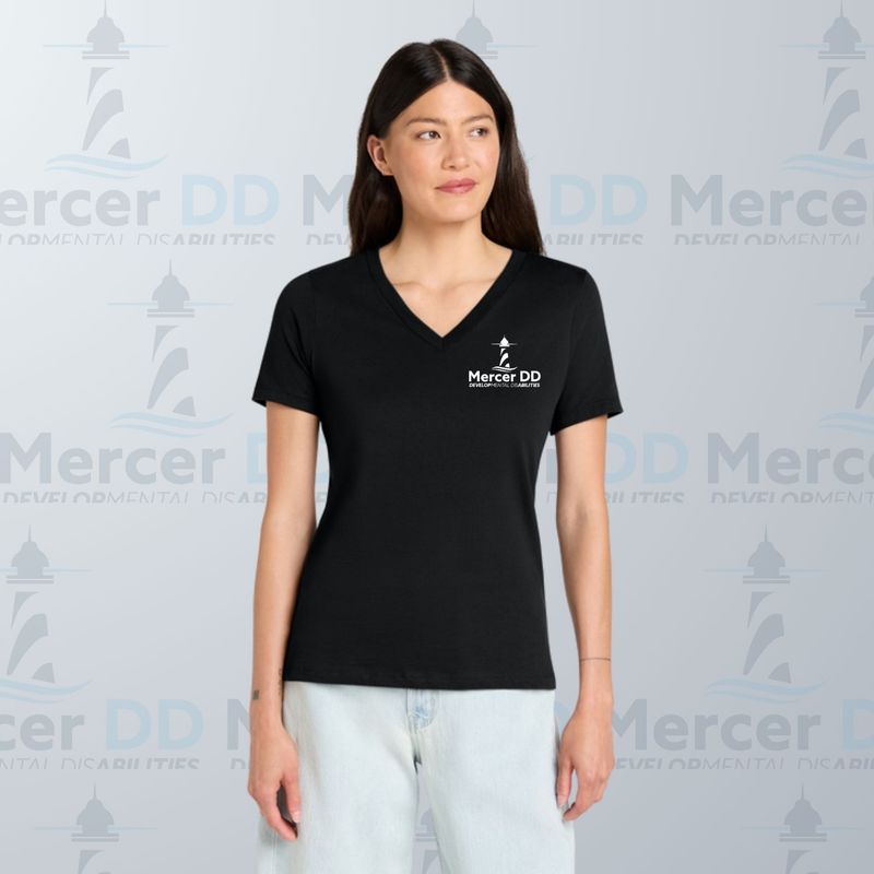 Women’s Relaxed Jersey Short Sleeve V-Neck Tee _ BC6405