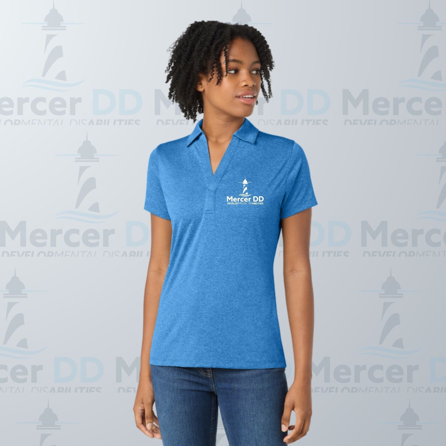Women's Heather Contender Polo _ LST660