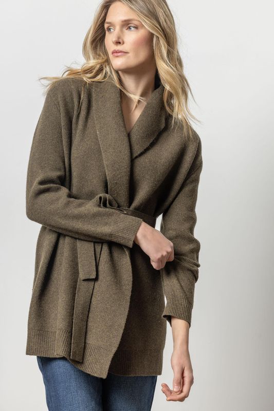 pa2656 FELTED CARDI-COAT SWEATER