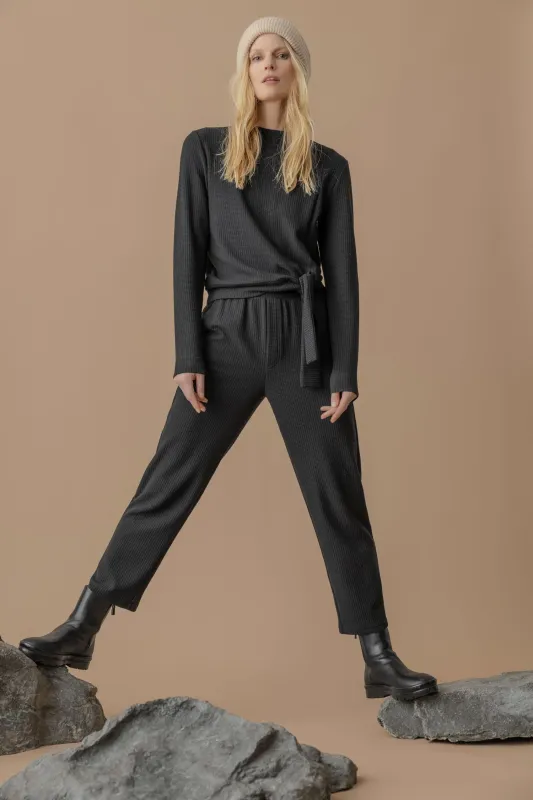 PA2696 STRAIGHT LEG WAFFLE PANT