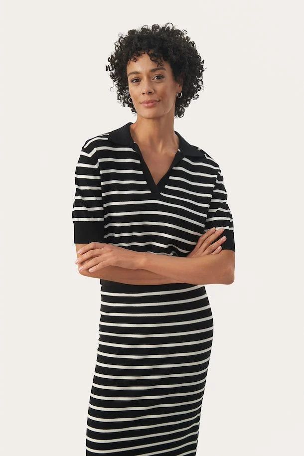 30308439 KNIT, Color: blk stripe, Size: s