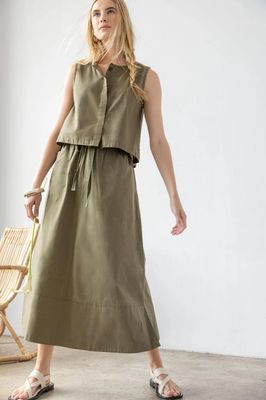 PA2897 HIDDEN PLACKET TOP (2 COLOURS)