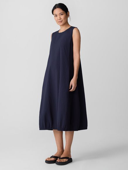 Organic Cotton Pucker Lantern DressS5JRD-D5298M