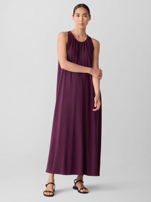 S5FTE-D5369M Round Neck Maxi Dress