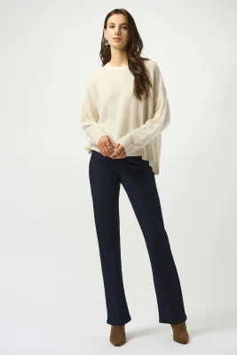 Cashmere Crew Neck Top with Stud Detailing 253980