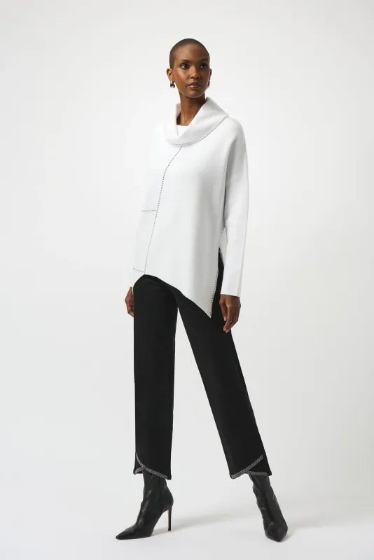 Sweater Knit Asymmetrical Pullover 253913