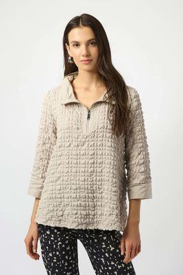 253070 Bubble Jacquard A-Line Top